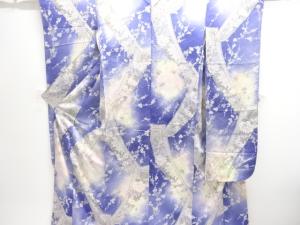 琴に花模様振袖